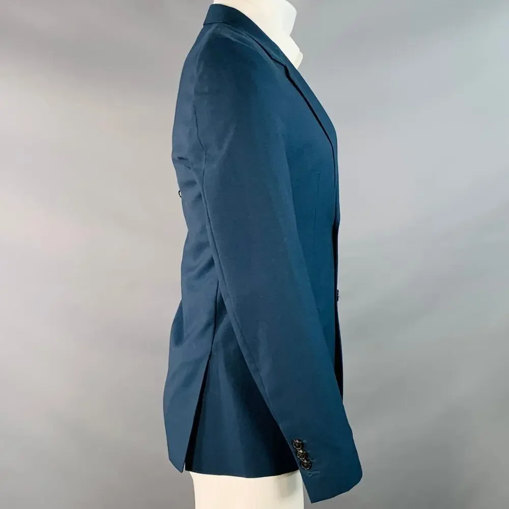 MARC JACOBS Size 38 Navy Wool Notch Lapel Sport Coat